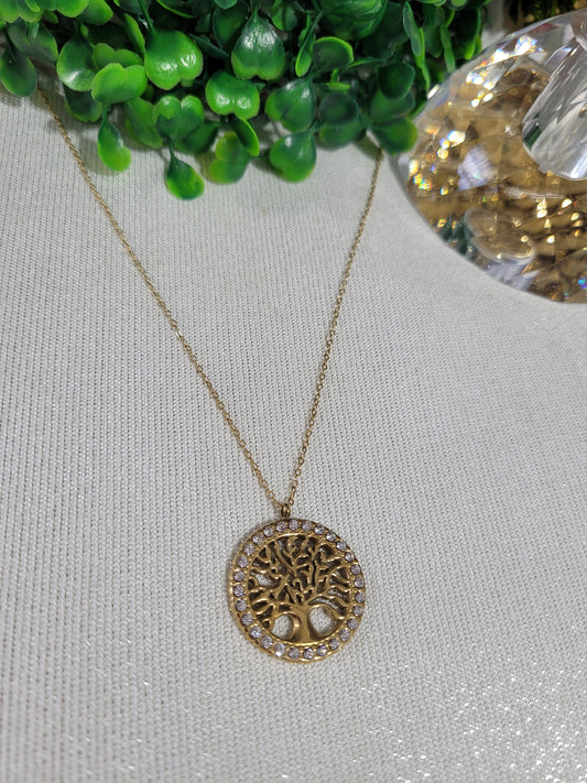 Cadena Con Árbol De La Vida