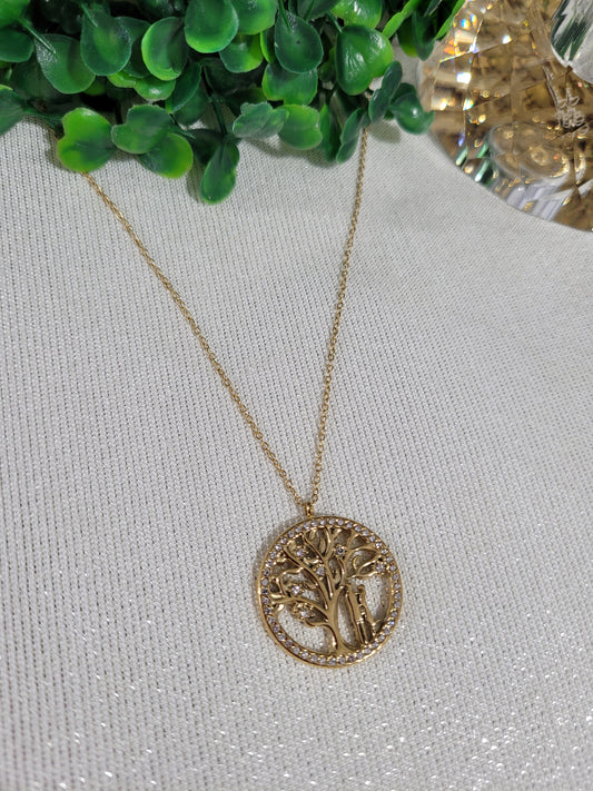 Cadena Con Árbol De La VIda